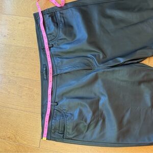 Lafayette 148 New York Black Leather 5 pocket Pants